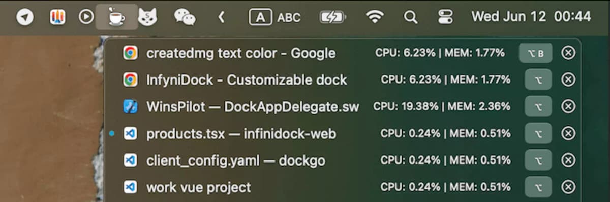 Expand Application Windows, Quick Positioning